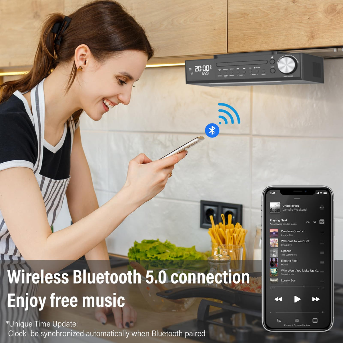 MONODEAL Bluetooth wireless connection for easy device pairing