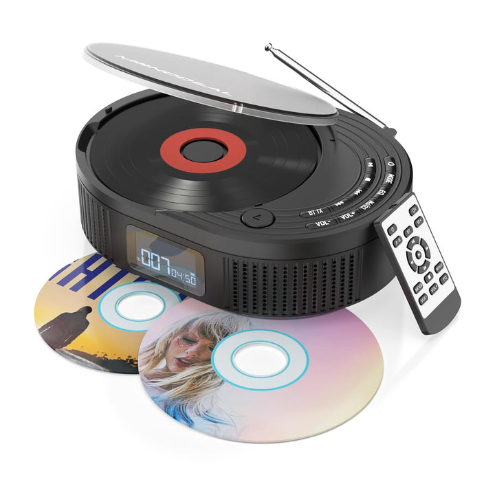 MONODEAL boombox front view showing speakers and compact design for clear sound