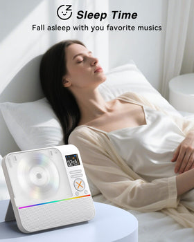 MONODEAL CD Player 3000mAh battery delivers hours of portable listening.