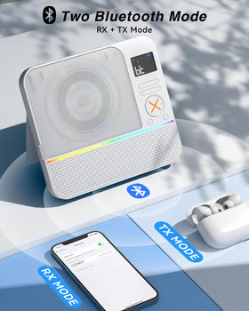 MONODEAL CD Player FM radio provides a broad range of stations.