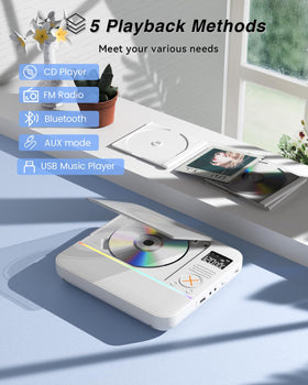 MONODEAL CD Player four-speaker setup fills the space with immersive sound.