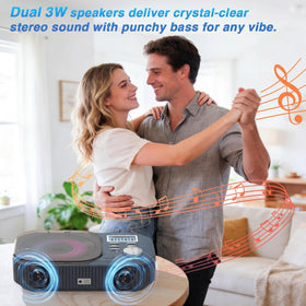 MONODEAL remote control allows easy playback adjustments from the sofa.