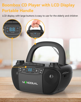 MONODEAL on outdoor picnic table showing portable sound for gatherings