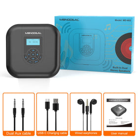 MONODEAL portable CD player ideal for home and travel.