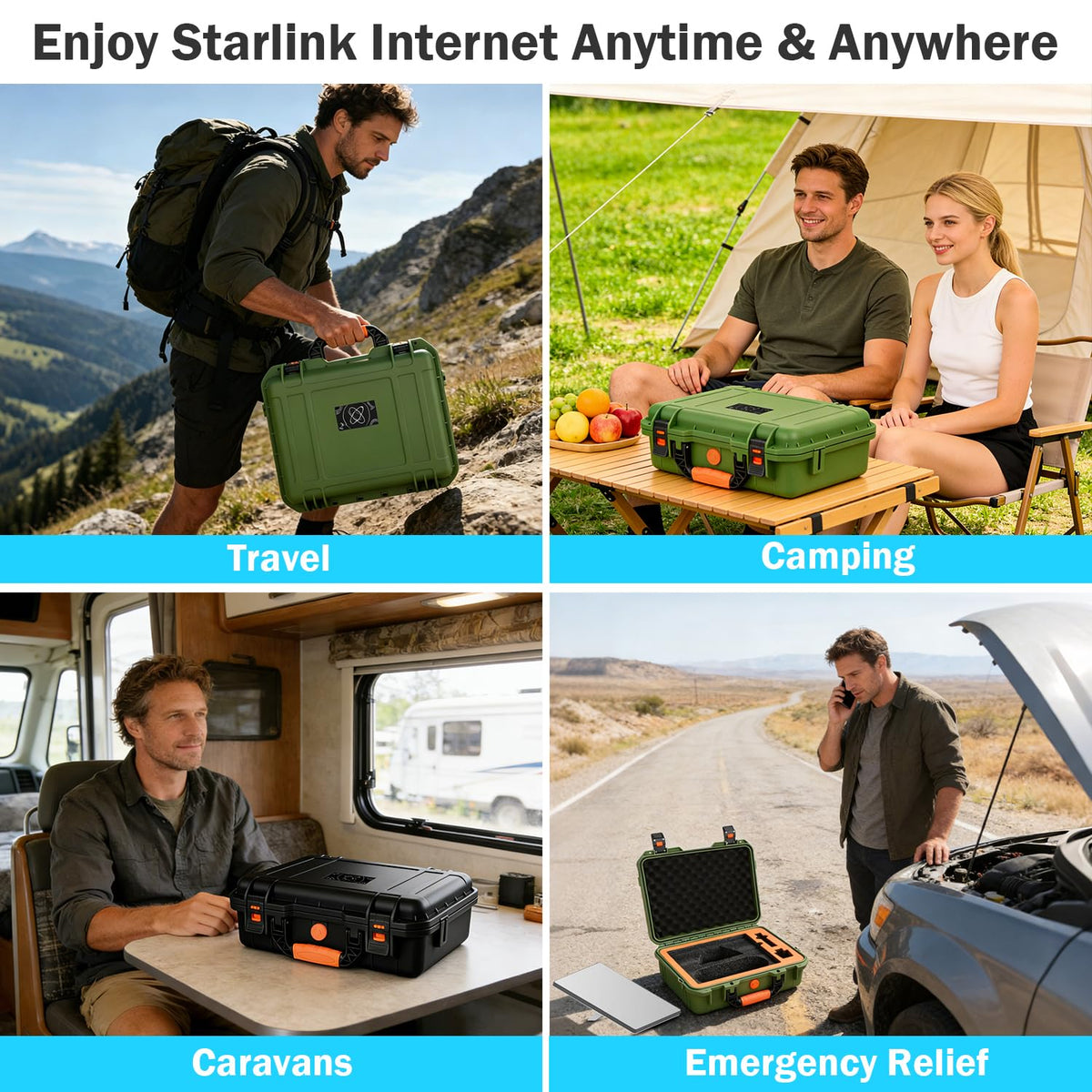 MONOJOY dust and moisture seal guards Starlink Mini in harsh conditions