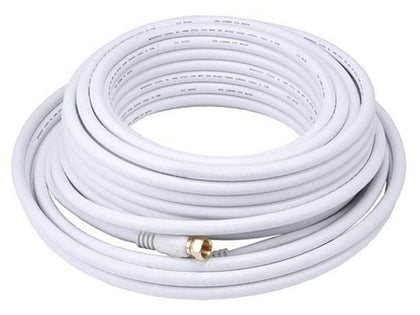 Monoprice 104061 RG6 quad shield coaxial cable 50 ft, enhancing signal integrity