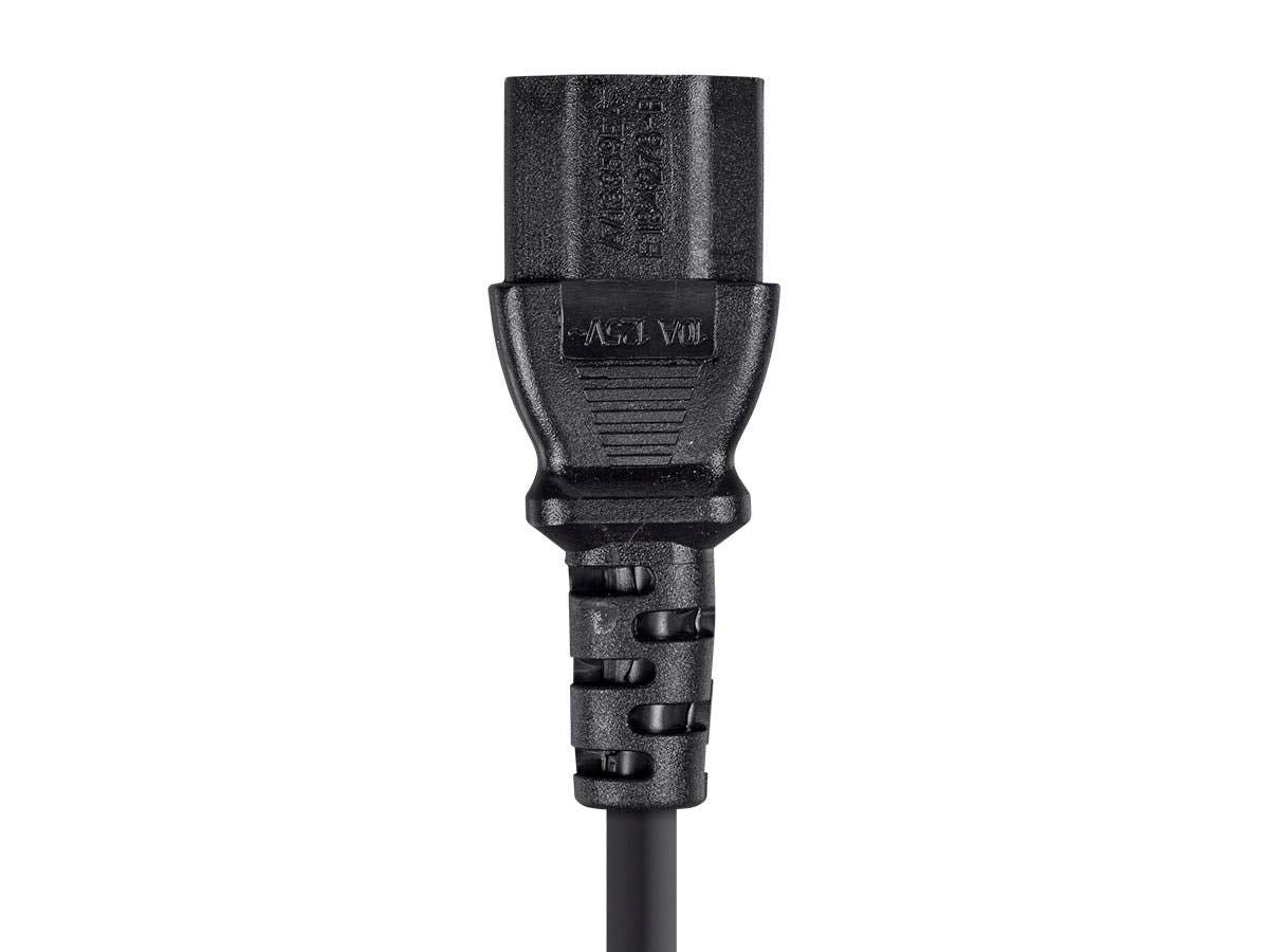 Monoprice 105294 15ft black cord neatly organized in a setup.