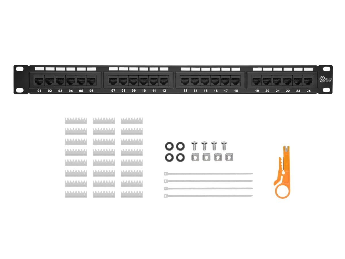 Monoprice 110 punchdown termination detail for secure cable connections
