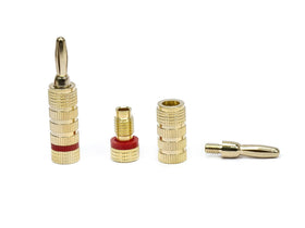 Monoprice 121820 brass body with gold plating resists corrosion during setup.