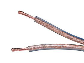 Monoprice 12AWG speaker wire on a 50-foot spool, ideal for clean installation runs.