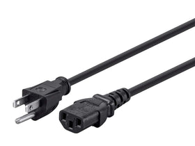 Monoprice 15ft power cord with C13 end, ideal for PC power supplies.