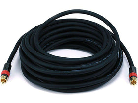 Monoprice 35ft coaxial AV cable with gold-plated connectors for reliable audio/video connections.