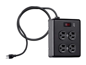 Monoprice 6-foot cord surge protector simplifies cable management on desks.