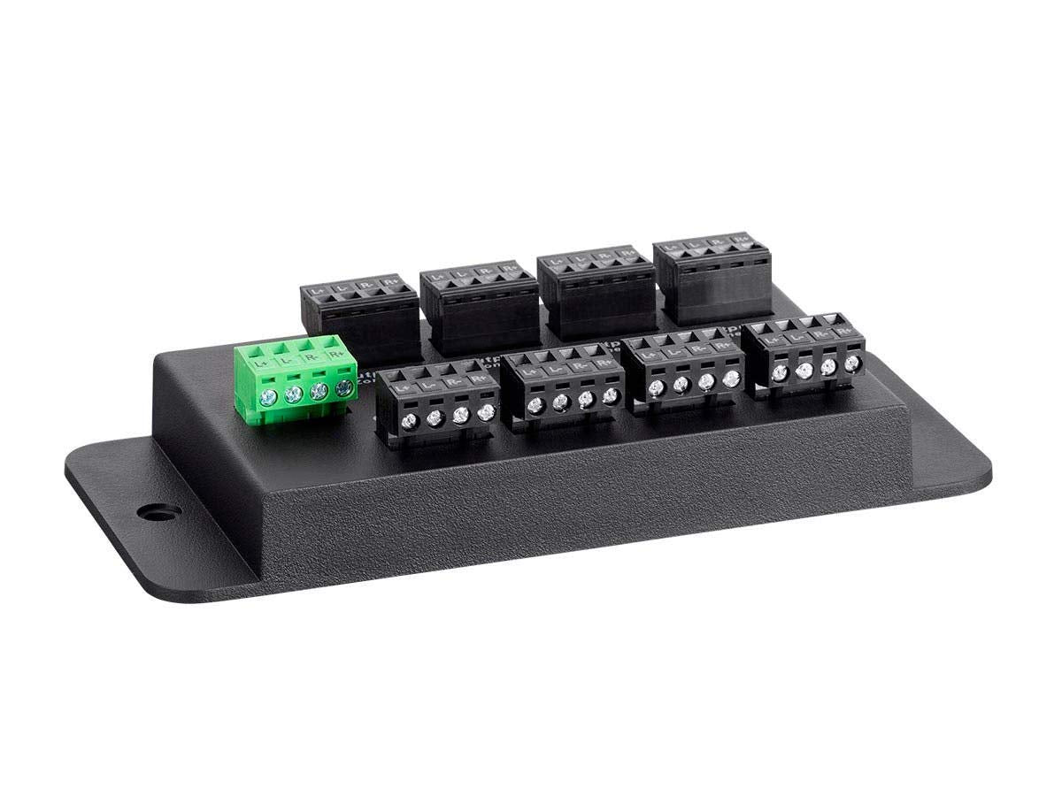 Monoprice 8-Zone Hub eight speaker outputs support scalable multi-room setups.