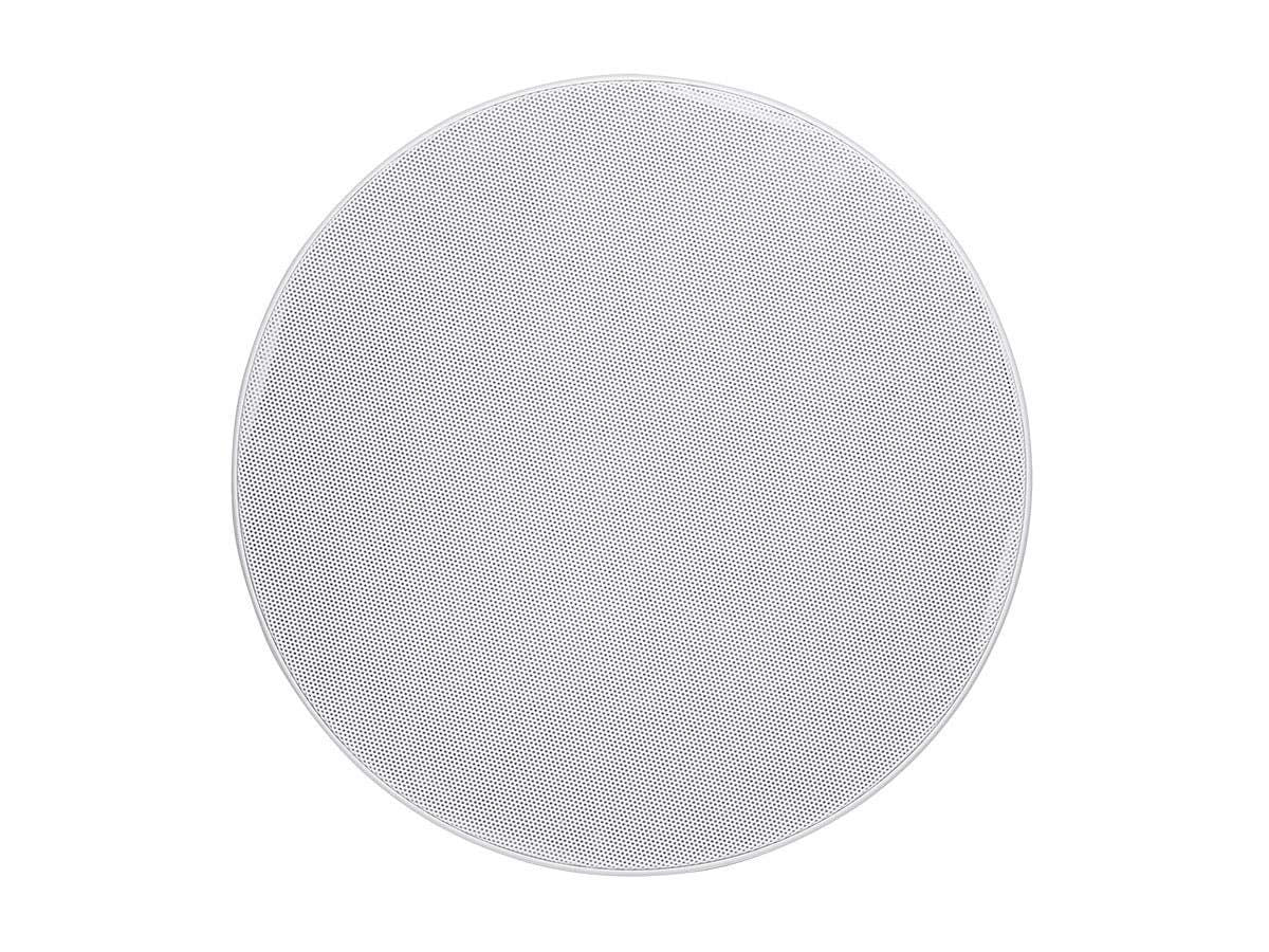 Monoprice Alpha 2-Way ceiling speaker featuring silk dome tweeter for detailed mids and highs.