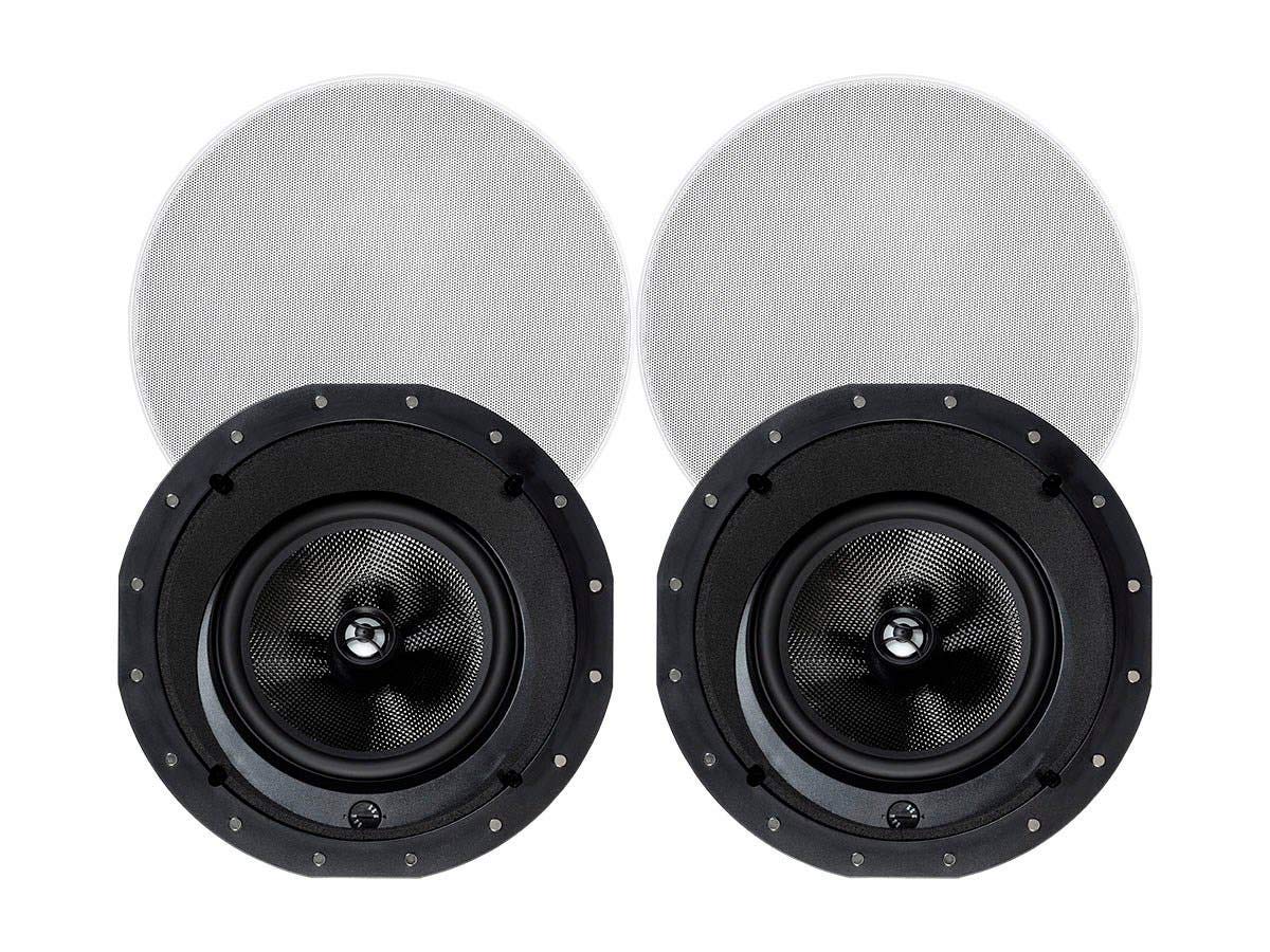 Monoprice Alpha 2-Way Carbon Ceiling Speaker with 8-inch woofer for strong bass