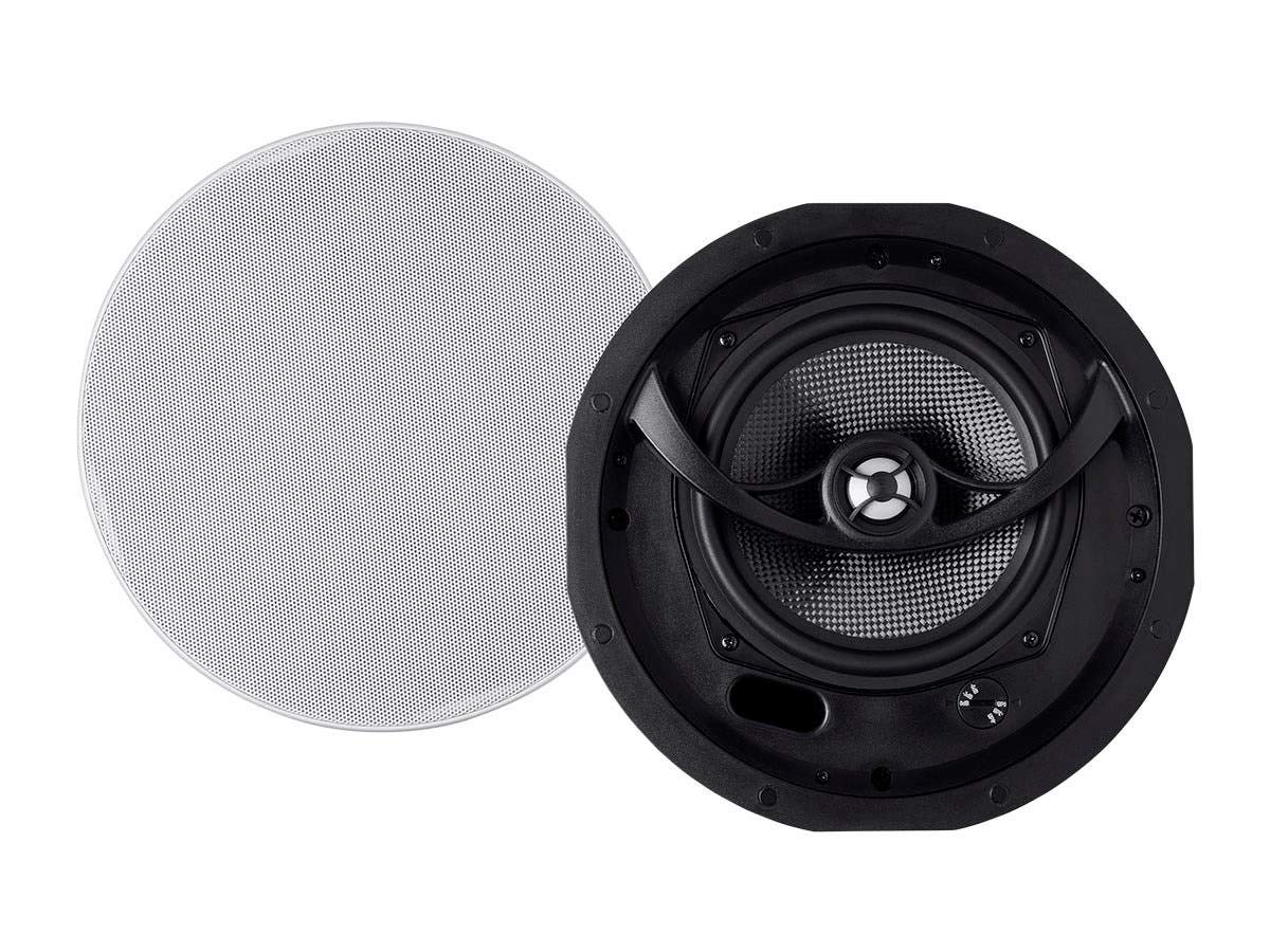 Monoprice Alpha 2-Way ceiling speaker carbon fiber woofer for deeper bass and power handling
