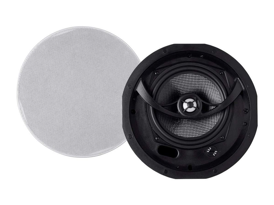 Monoprice Alpha 2-Way ceiling speaker carbon fiber woofer for deeper bass and power handling