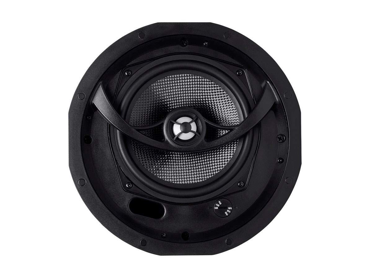 Monoprice Alpha 2-Way ceiling speaker paintable magnetic grille blends with ceiling
