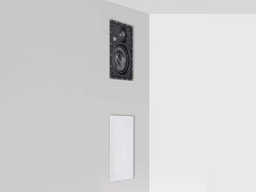 Monoprice Alpha 3-Way in-wall installation ready panel demonstrates quick mounting.