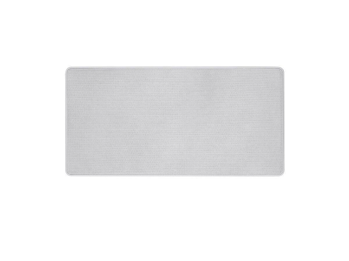 Monoprice Alpha Series grille close-up highlighting paintable finish and clean aesthetic benefit