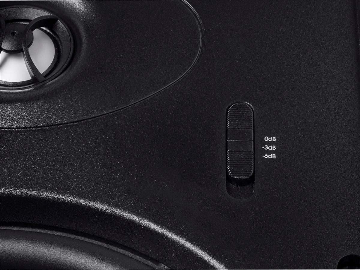 Monoprice Alpha Series in-wall pair shown in room setup for cohesive sound.