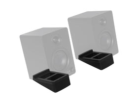 Monoprice anti-vibration thermoplastic rubber minimizes desk resonances for crisper highs.
