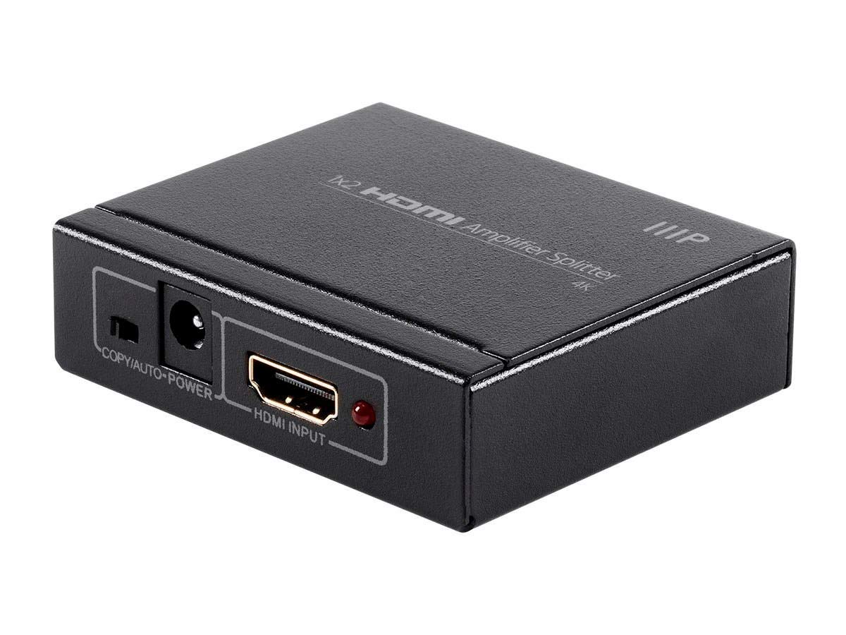 Monoprice Blackbird front view showing compact amplifier housing and easy setup benefit
