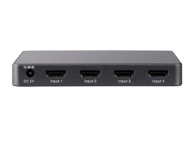 Monoprice Blackbird analog audio output jack being used with powered speakers