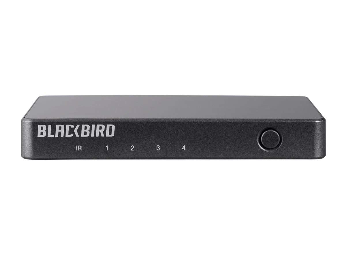 Monoprice Blackbird HDMI port close-up showing sturdy connectors and reliable signal