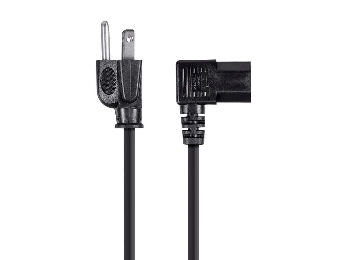Monoprice close-up of 14AWG C13 connector highlighting durable construction