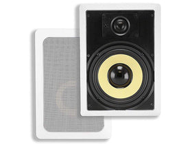 Monoprice Caliber 6.5in in-wall woofer delivering strong, low-distortion bass.
