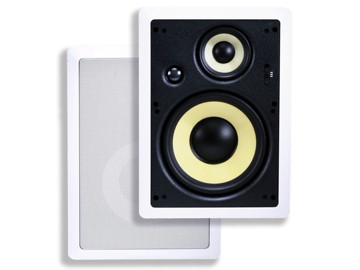 Monoprice Caliber 8in wall speaker with fiber cone for clear, balanced sound