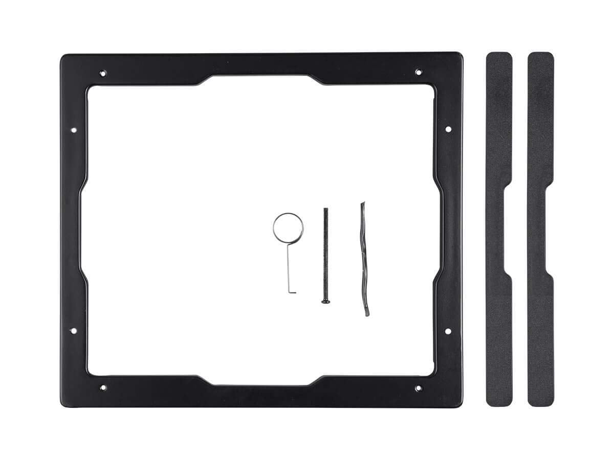 Monoprice Caliber paintable grill blends with walls for a seamless look.