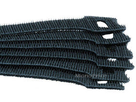 Close-up of Monoprice hook-and-loop texture showing secure grip and soft surface protection