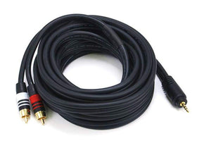 Monoprice gold-plated connector close-up delivering reliable contact and corrosion resistance