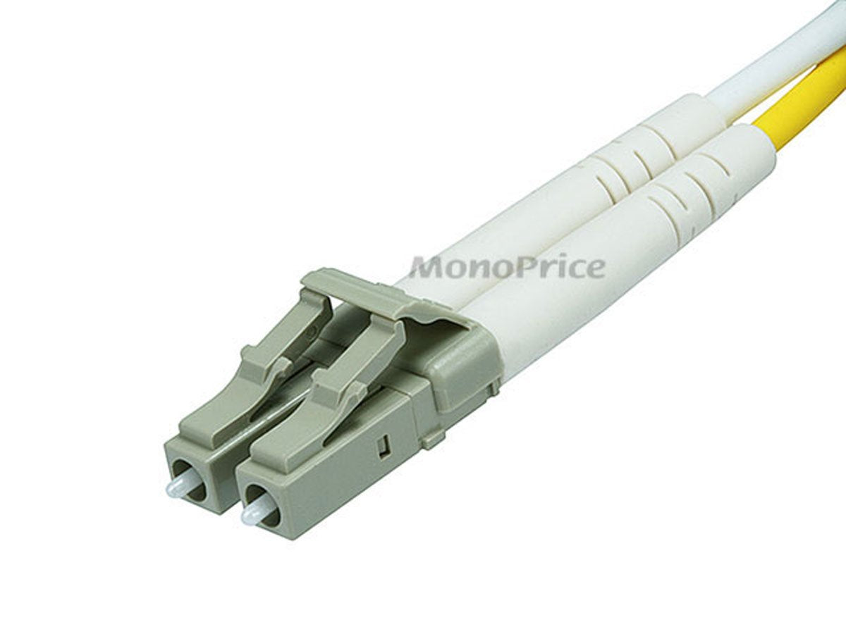Monoprice cable jacket close-up showing OFNR marking and durable protective finish