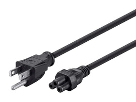 Monoprice front NEMA 5-15P plug showing grounded connection and reliable fit
