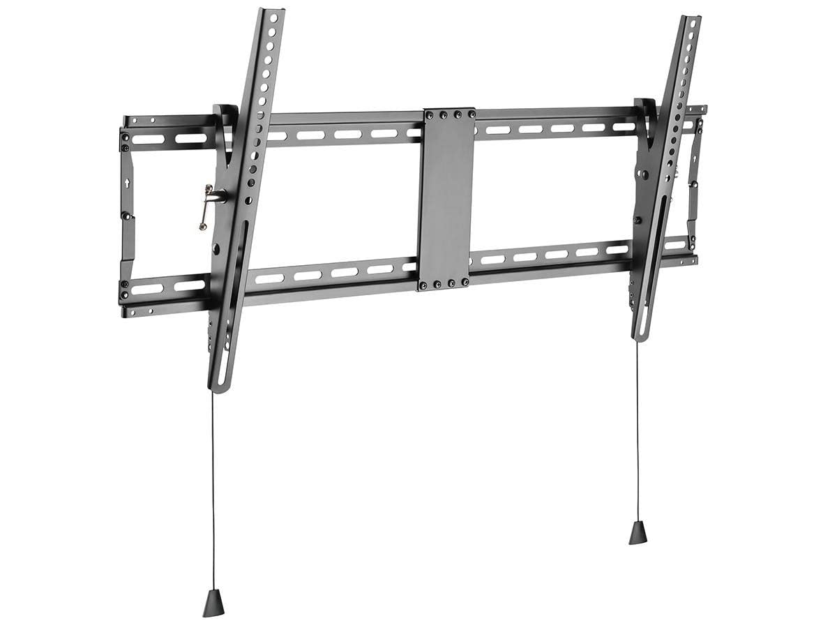 Monoprice front view of mounted TV showing sleek hold and tidy profile