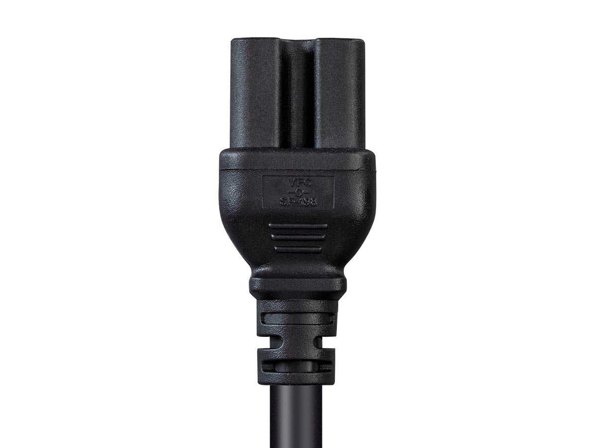 Monoprice heavy-duty cable in use with UPS and PDU in a server room.