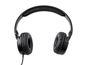 Monoprice headphones mic detail highlights built-in microphone for hands-free use.