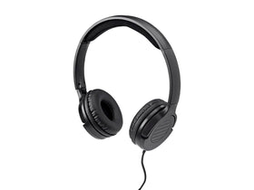 Monoprice Hi-Fi lightweight on-ear headphones viewed from the side for everyday listening.