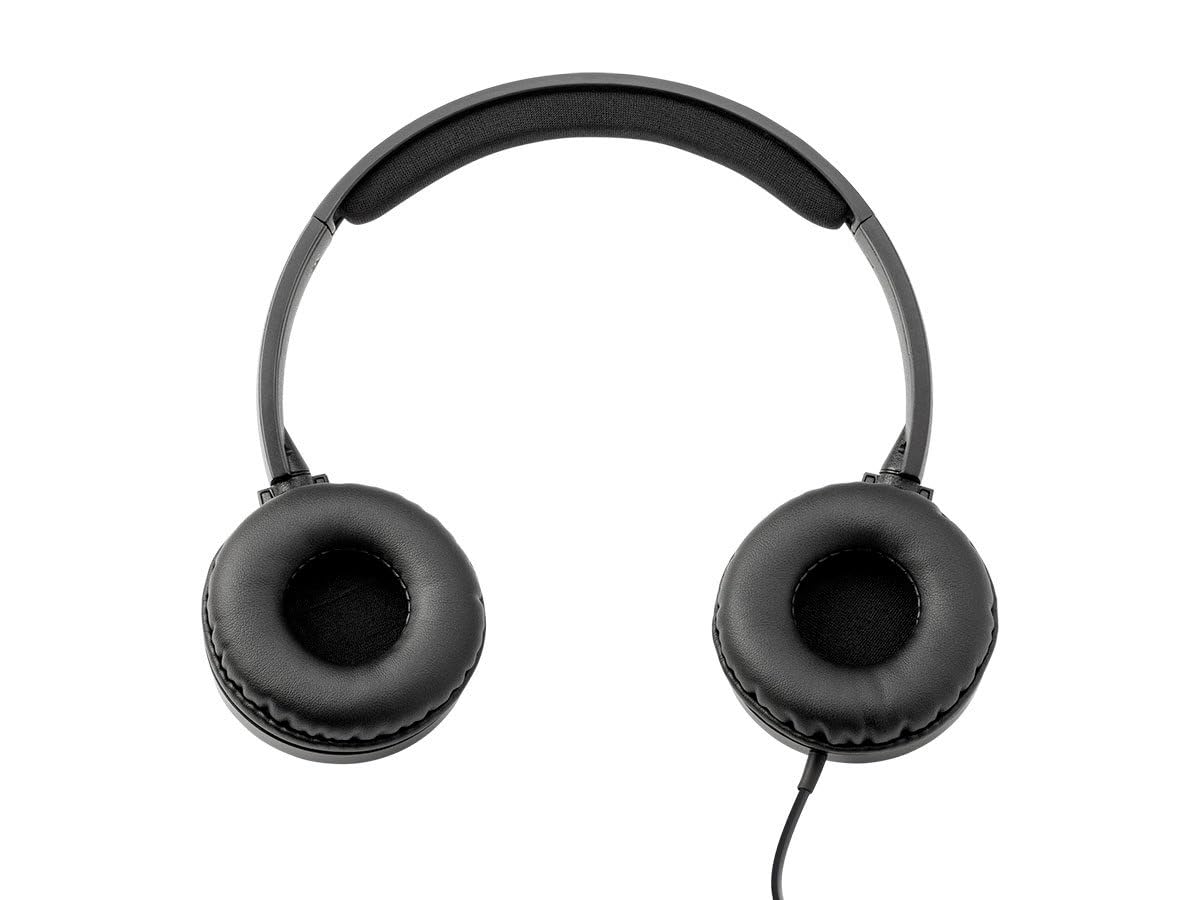 Monoprice headphones worn during daily commute for comfortable listening.