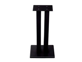 Monoprice Monolith stand with adjustable spikes isolates from floor vibrations.