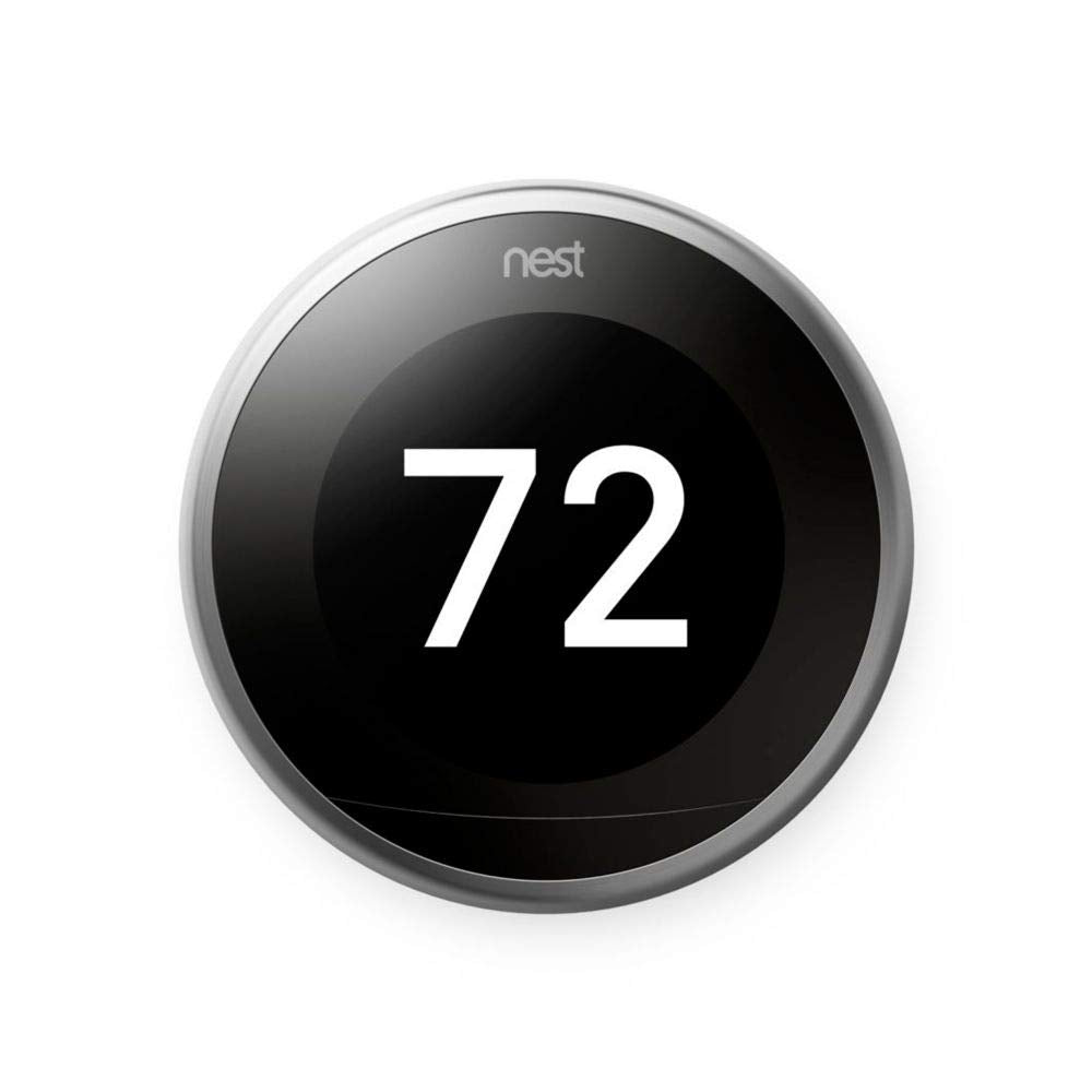 Monoprice Nest Thermostat 3rd Gen Pro on wall shows large screen aiding easy scheduling.