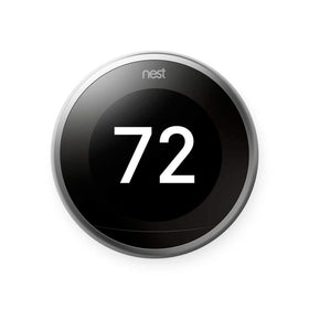 Monoprice Nest Thermostat 3rd Gen Pro on wall shows large screen aiding easy scheduling.