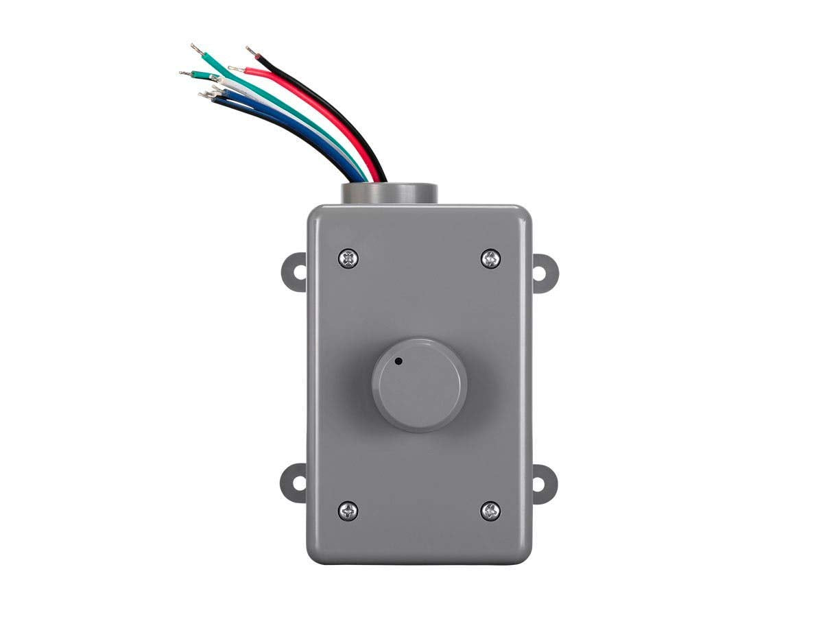 Monoprice OVC300 wiring terminals with labeled connections for safe amplifier and speaker hookup