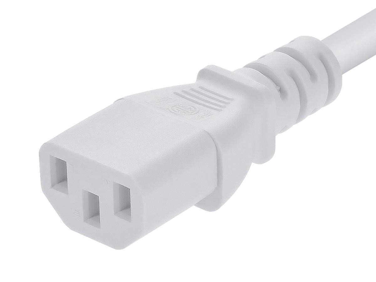 Monoprice power cord connected to devices via C13 and C14 inlet
