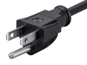 Monoprice six-pack NEMA 5-15P to IEC C13 cables displayed together.