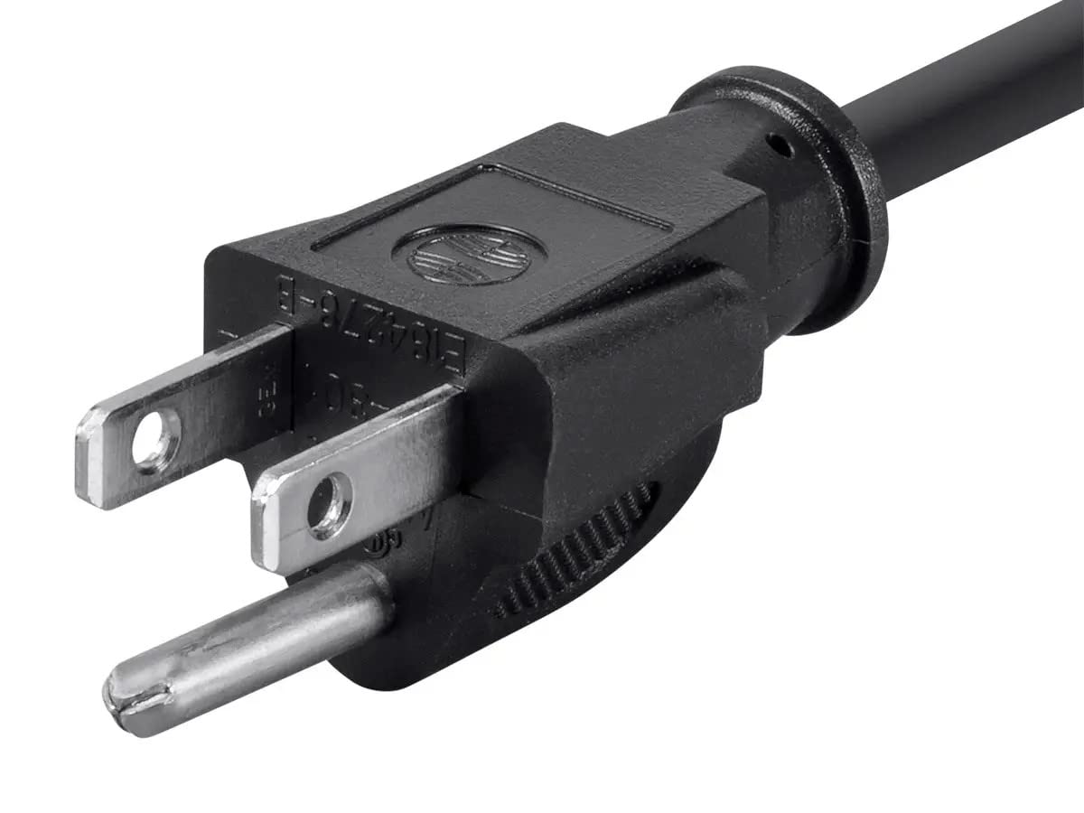 Monoprice power cord interior with 18AWG copper conductors for safe power.
